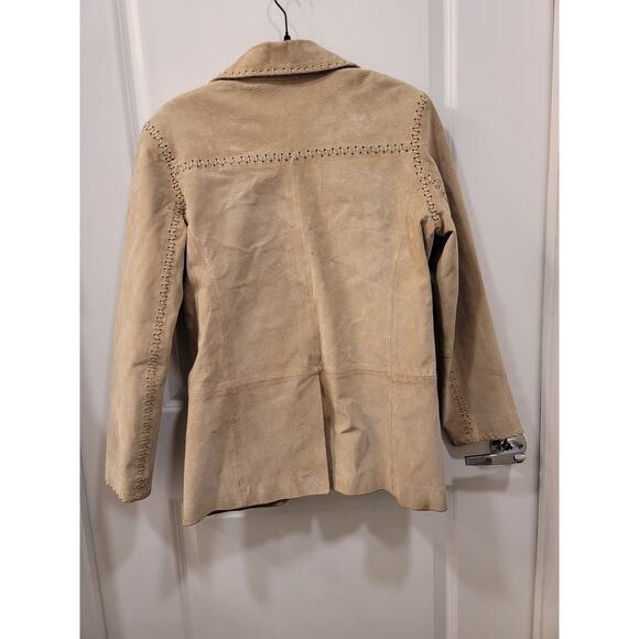 Bagatelle Vintage Leather Jacket with Stitching Detail - Picture 2 of 9